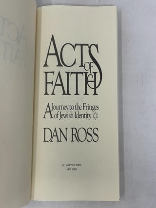 Acts of Faith: A Journey to the Fringes of Jewish Identity