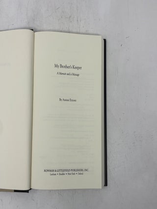 My Brother's Keeper: A Memoir and a Message