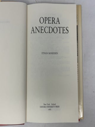 Opera Anecdotes