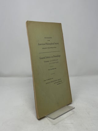 Proceedings of the American Philosophical Society Vol. 82, No. 2