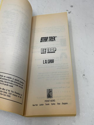 Ice Trap (Star Trek, Book 60)