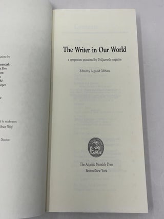 The Writer in Our World: A Triquarterly Symposium