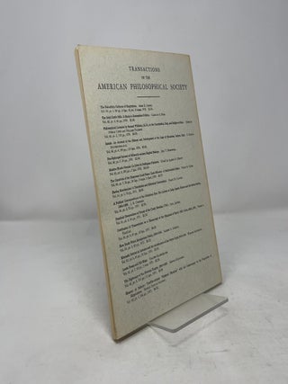 Proceedings of the American Philosophical Society Volume 116, Number 1