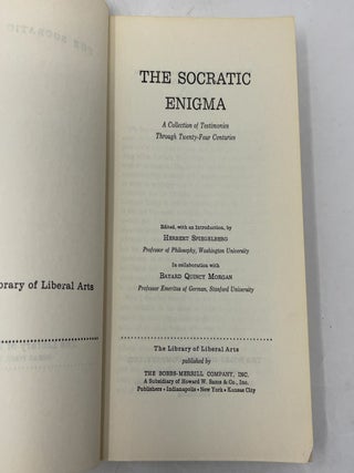 The Socratic Enigma (The Library of Liberal Arts)