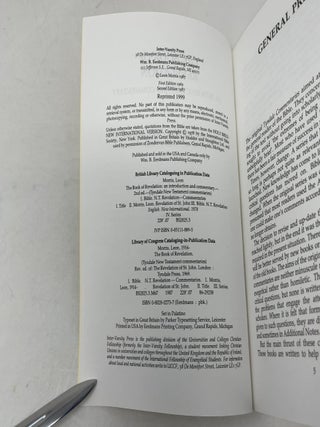 The Book of Revelation: An Introduction and Commentary (Tyndale New Testament Commentaries No. 20)