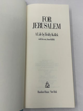 For Jerusalem: A Life