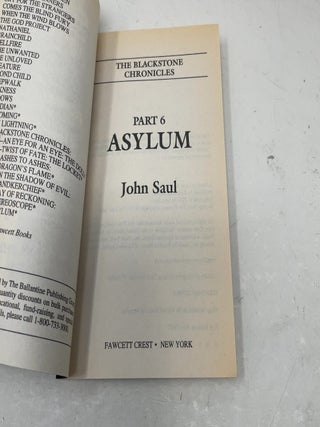 Asylum (Blackstone Chronicles)