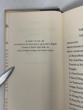 Beyond the Dictionary in French
