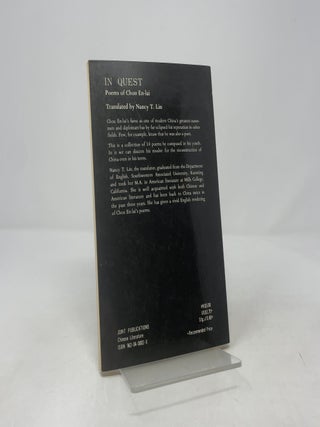 In Quest: Poems of Chou En-lai