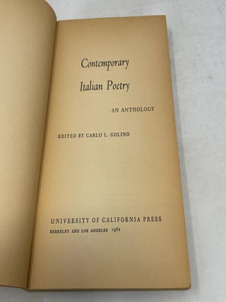 Contemporary Italian Poetry