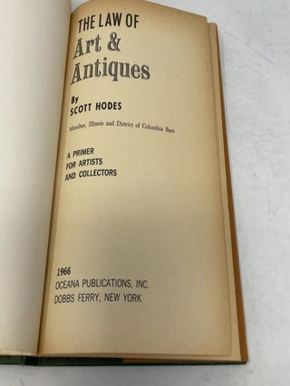 The Law of Art & Antiques