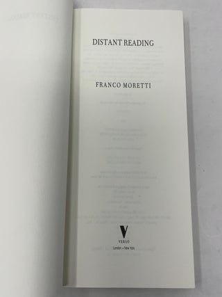 Distant Reading
