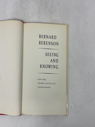 Seeing and Knowing
