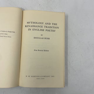 Mythology and the Renaissance Tradition in English Poetry