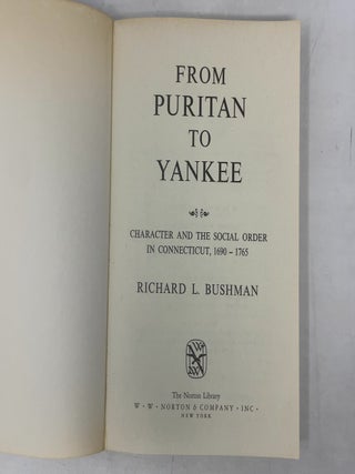 From Puritan to Yankee