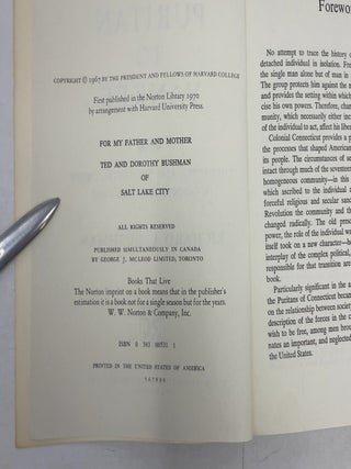 From Puritan to Yankee