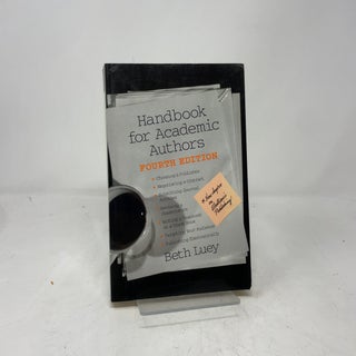 Handbook for Academic Authors