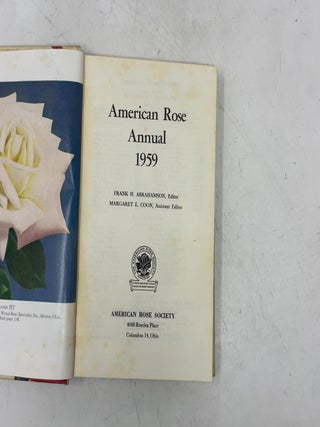 American Rose Annual 1959
