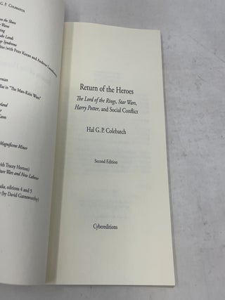Return of the Heroes: The Lord of the Rings, Star Wars, Harry Potter and Social Conflict
