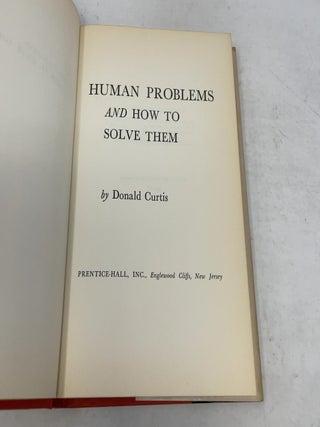 Human Problems and How to Solve Them