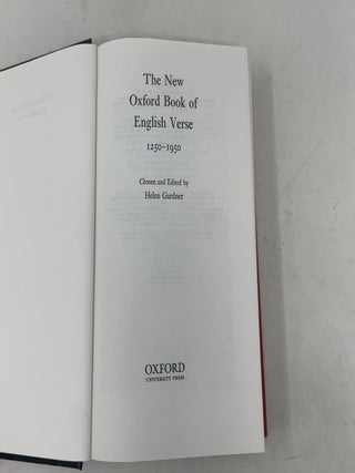 The New Oxford Book of English Verse: 1250-1950 (Oxford Books of Verse)