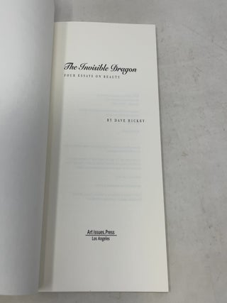 The Invisible Dragon: Four Essays on Beauty