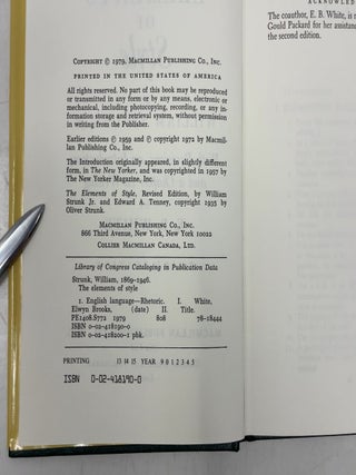 The Elements of Style: Third Edition
