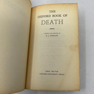 The Oxford Book of Death