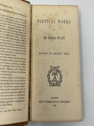 The Annotated Edition of the English Poets
