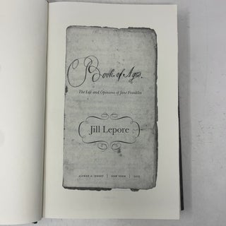 Book of Ages: The Life and Opinions of Jane Franklin