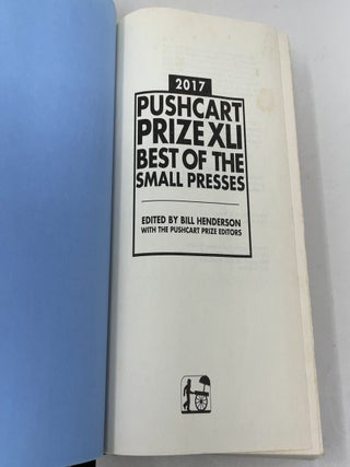 The Pushcart Prize XLI: Best of the Small Presses, 2017