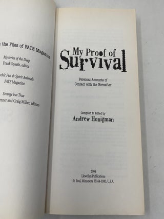 My Proof of Survival: Personal Accounts of Contact with the Hereafter