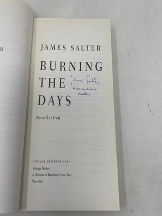 Burning the Days: Recollection