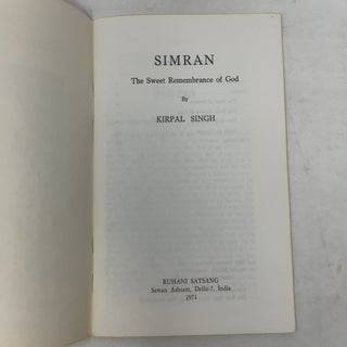 Simran: The Sweet Remembrance of God