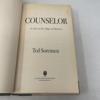COUNSELOR: A Life at the Edge of History