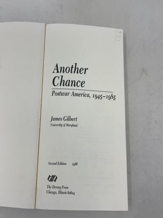 Another chance: Postwar America, 1945-1985