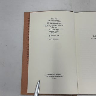 The Poet's Self and the Poem: Essays on Goethe, Nietzsche, Rilke and Thomas Mann