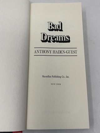Bad Dreams: A True Account of Sexual Obsession, Fantasy, and Murder