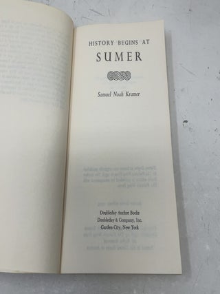 History Begins at Sumer
