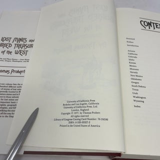 Lost Mines and Buried Treasures of the West: Bibliography and Place Names, from Kansas West to California, Oregon, Washington, and Mexico