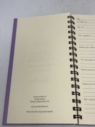 Write it Down Series by Journals Unlimited, Guided Journal, Daily Devotions, A Prayer Journal, Full-Size 7.5"x 9", Lilac Purple Hard Cover, Made in USA