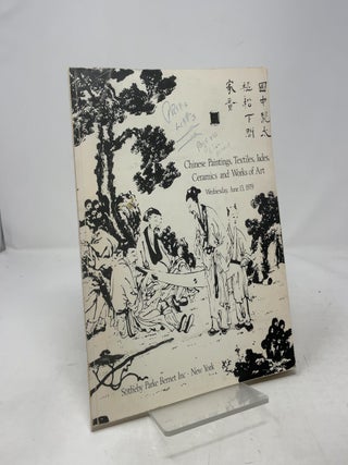 Item #393941 Chinese Paintings, Textiles, Jades, Ceramics and Works of Art. Sotheby Park Bernet Inc