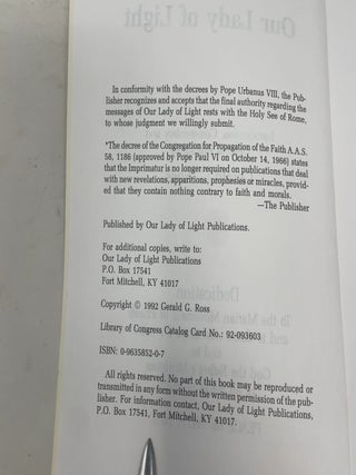 Personal Revelations of Our Lady of Light