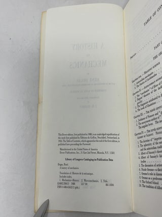 A History of Mechanics (Dover Classics of Science and Mathematics)