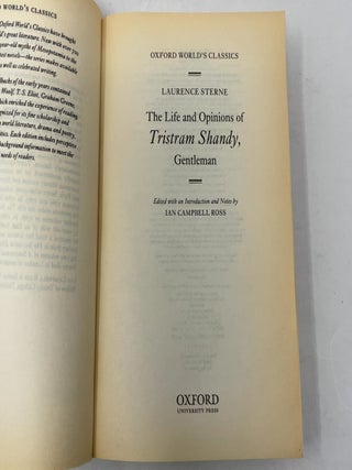 The Life and Opinions of Tristram Shandy, Gentleman (Oxford World's Classics)