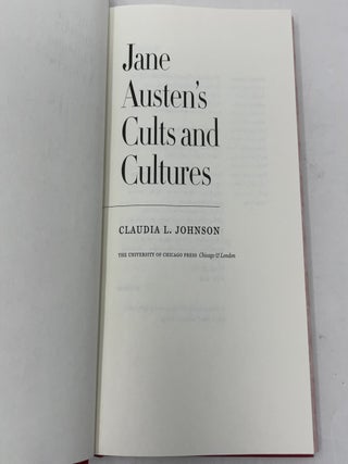 Jane Austen's Cults and Cultures