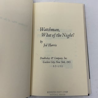 Watchman, What of the Night?