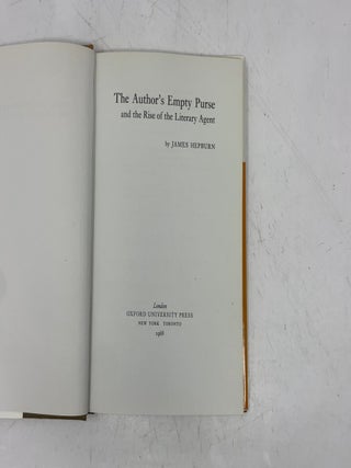 The Author's Empty Pursue and The Rise of the Literary Agent