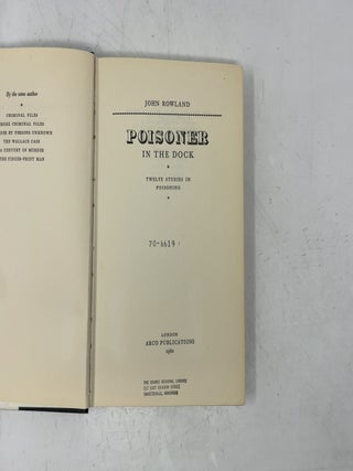 Poisoner in the Dock