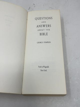 Questions and Answers about the Bible